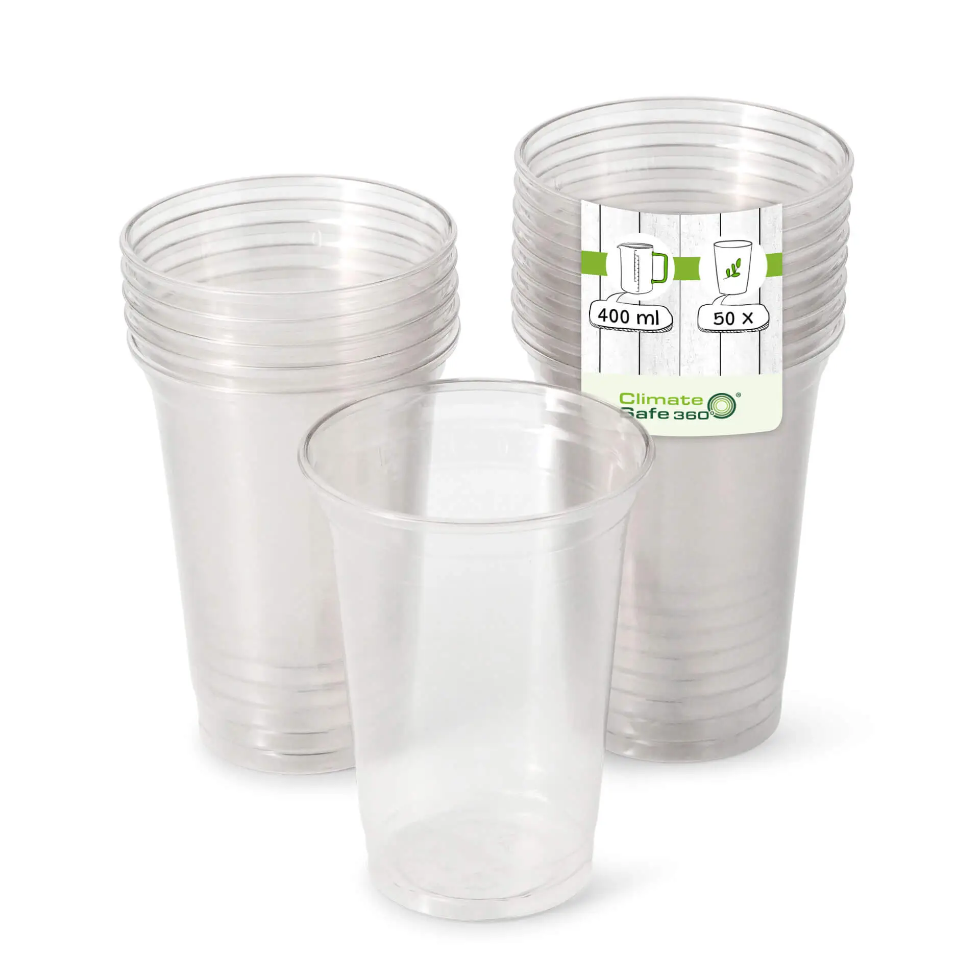 16 oz rPET clear cups, Ø 95 mm