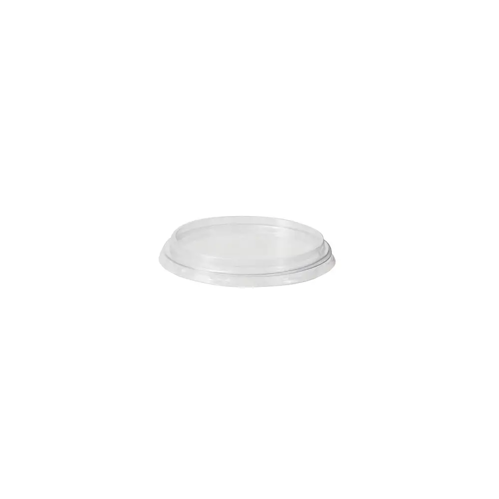 rPET lids Ø 75 mm, transparent, round