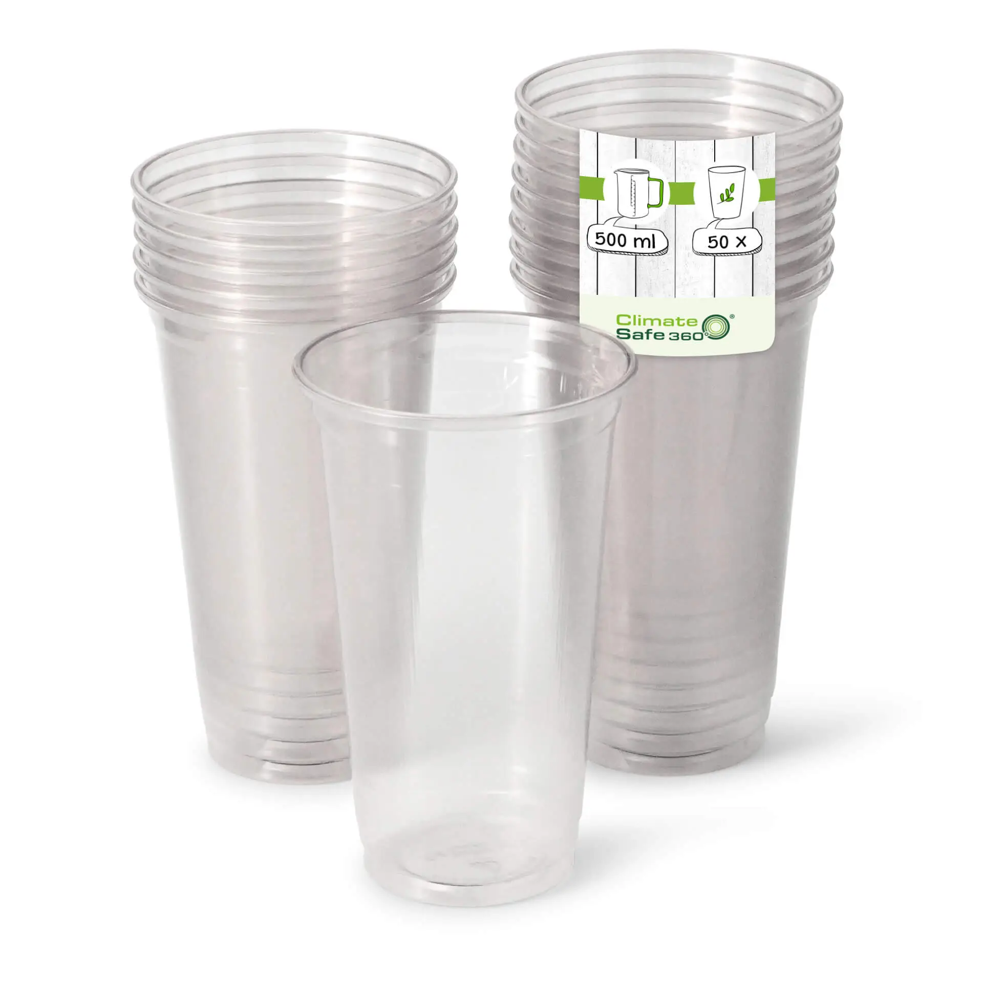 20 oz rPET clear cups, Ø 95 mm