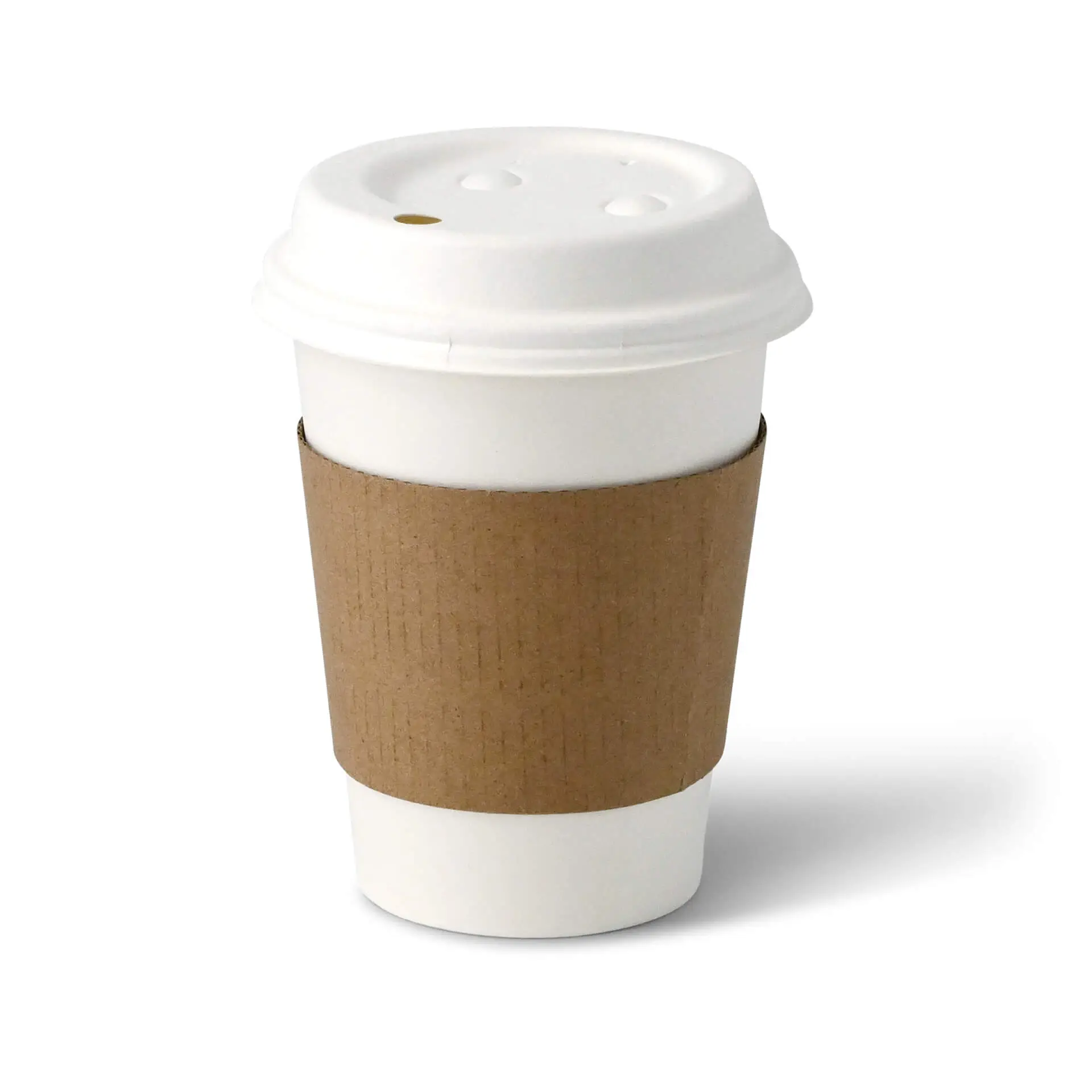 Cardboard sleeves for 6 / 8 / 10 oz paper cups, kraft