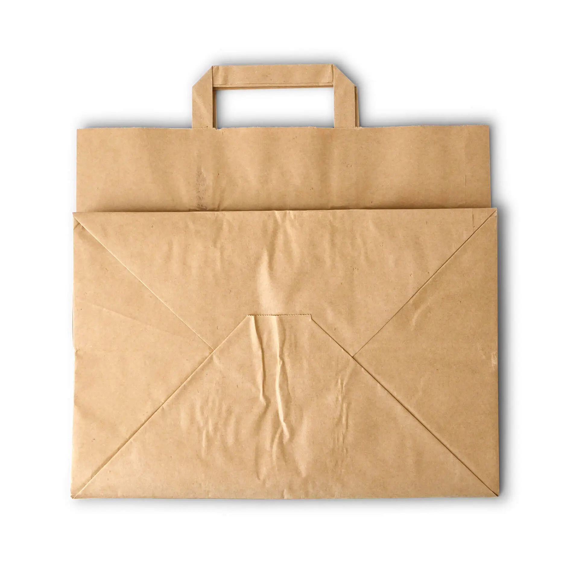 Recycling paper-carrier bags XXL, 32 x 21 x 27 cm, brown