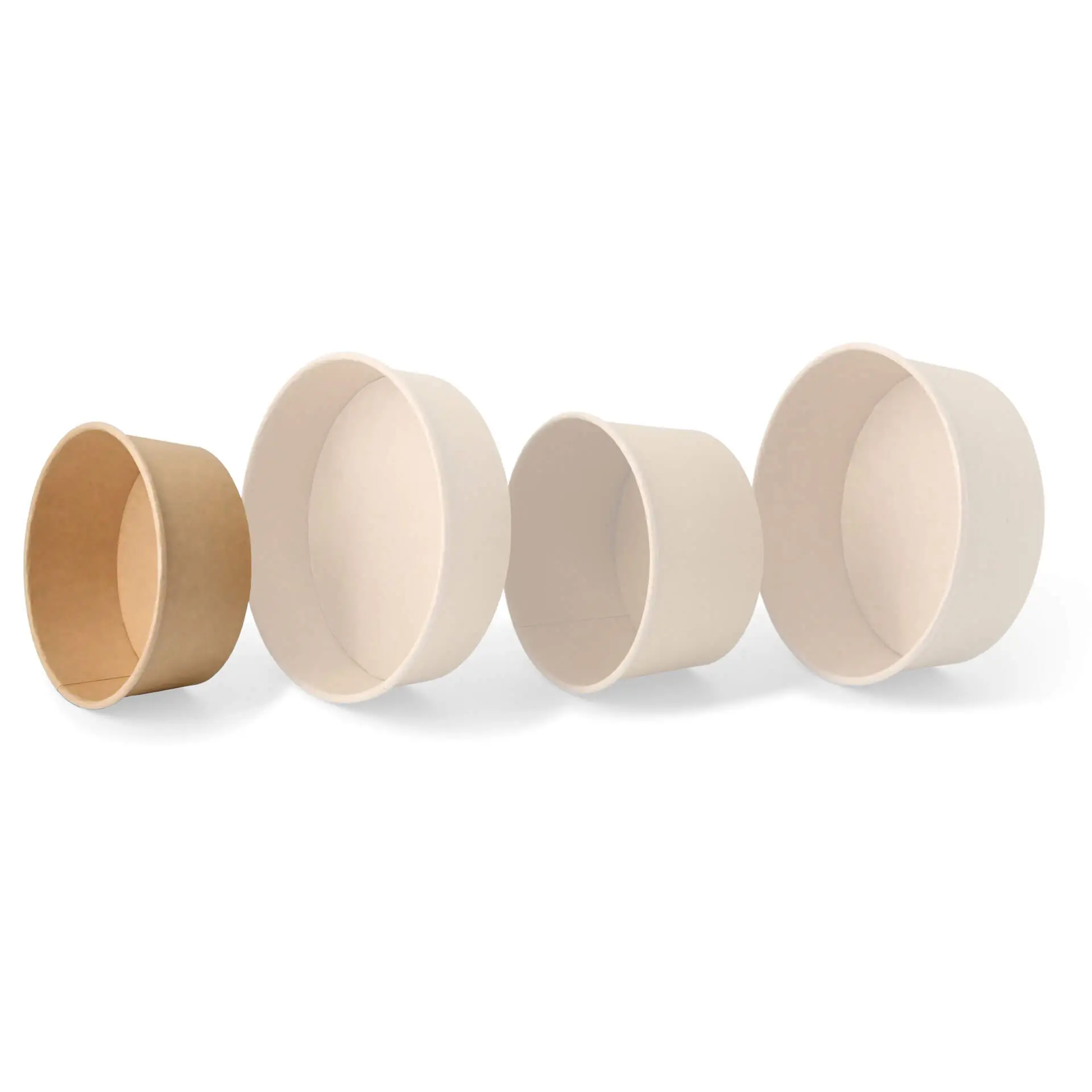 Premium-Cardboard bowls 650 ml, Ø 150 mm, brown, round