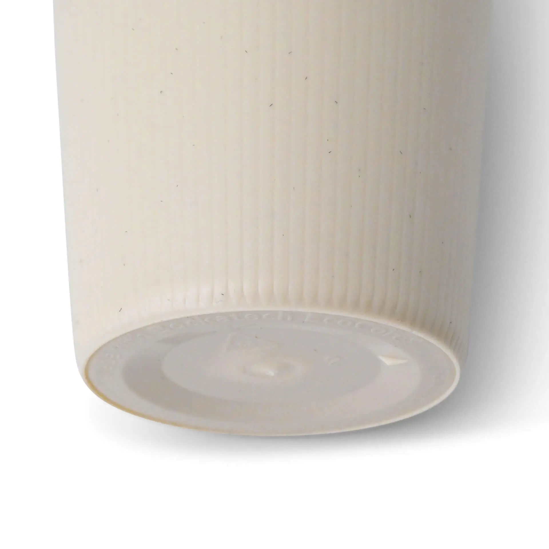 Mehrweg Riffelbecher 250 ml / 10 oz, Ø 80 mm, creme-weiß