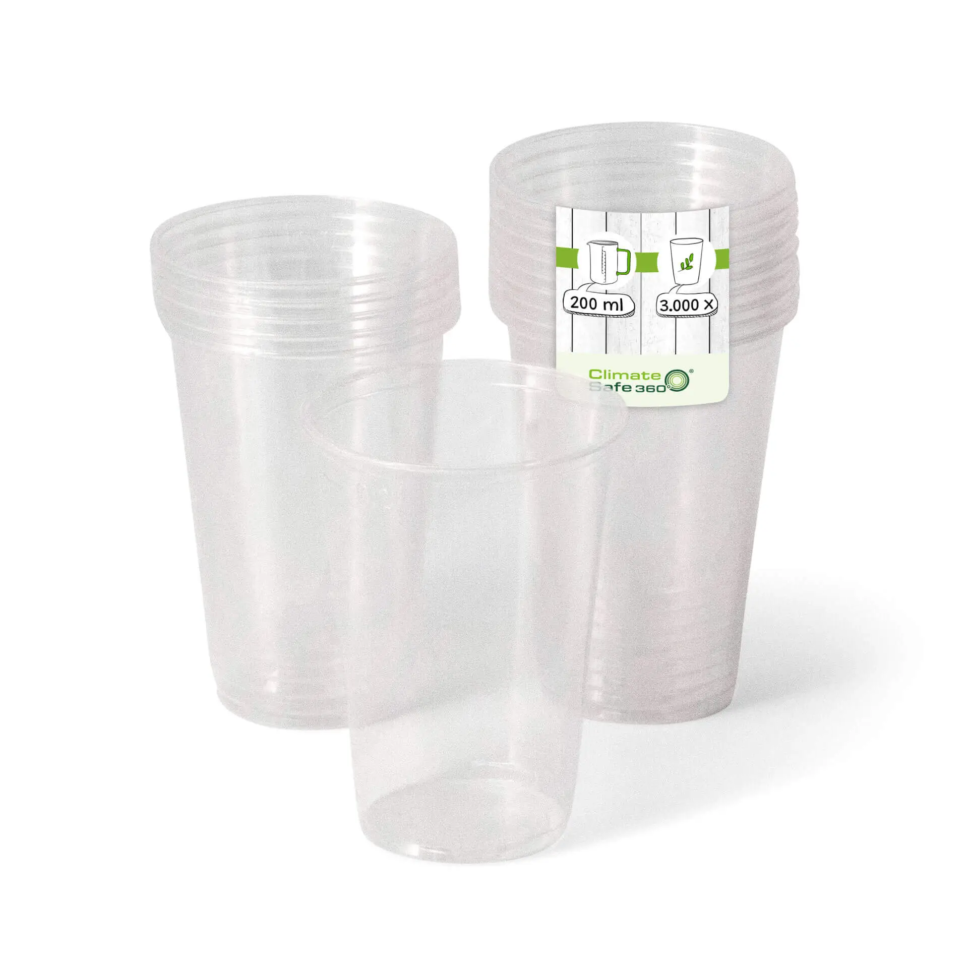 8 oz PLA clear cups, Ø 71 mm