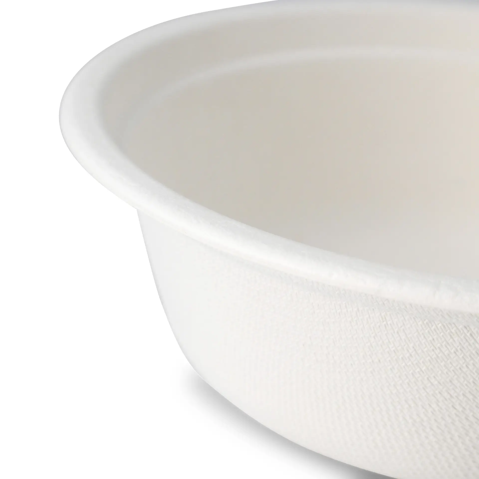 Sugarcane-bowls 500 ml, white, round