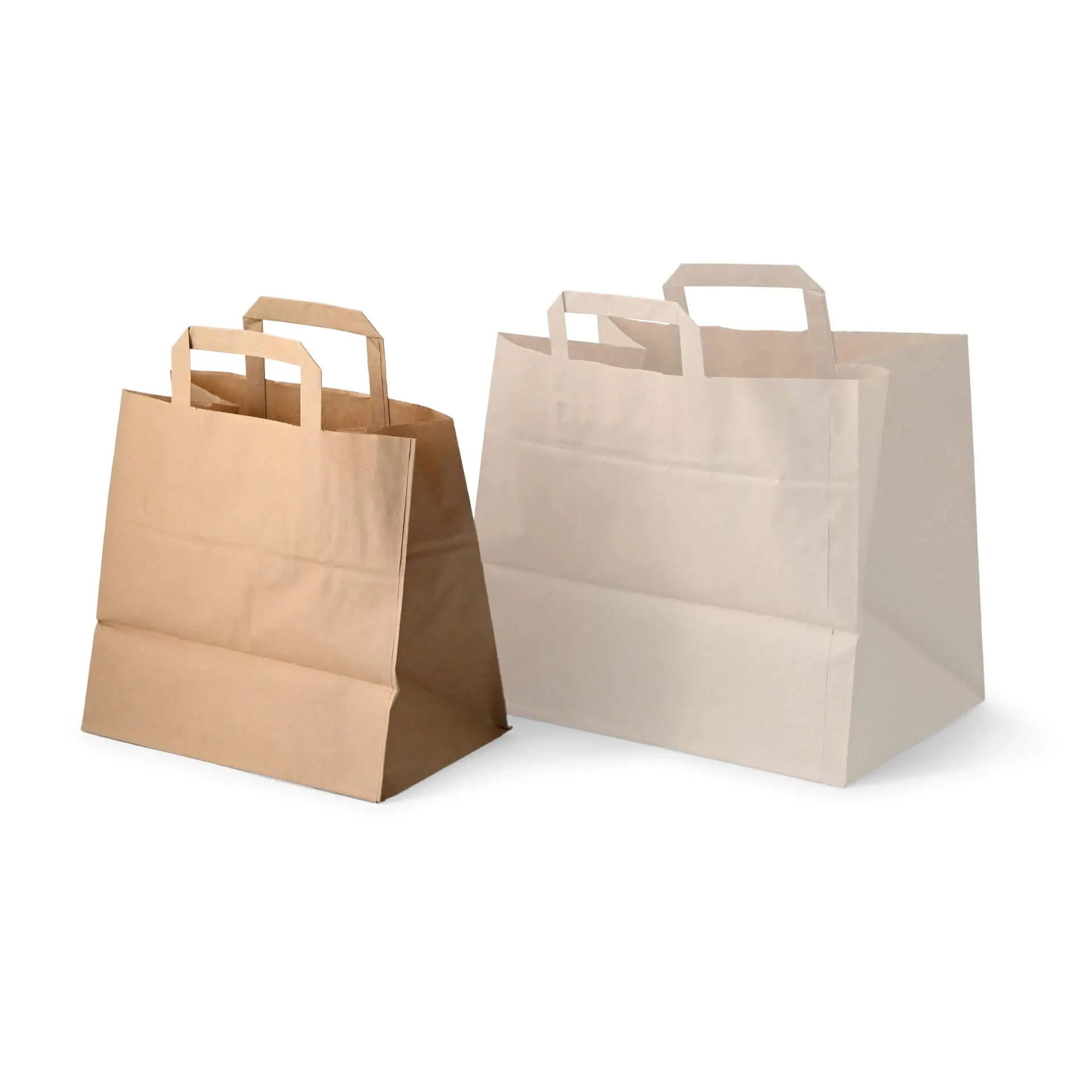 Recycling paper-carrier bags L, 26 x 17 x 25 cm, brown