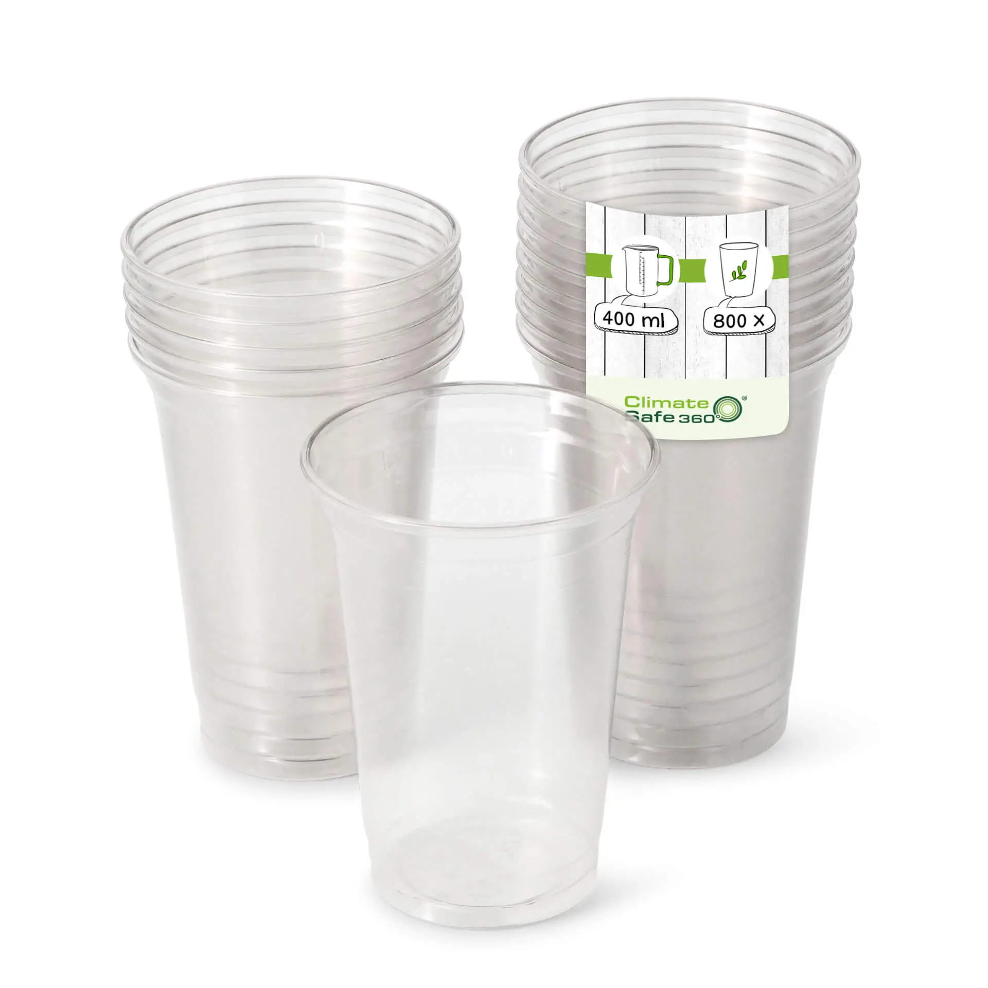 16 oz rPET clear cups, Ø 95 mm