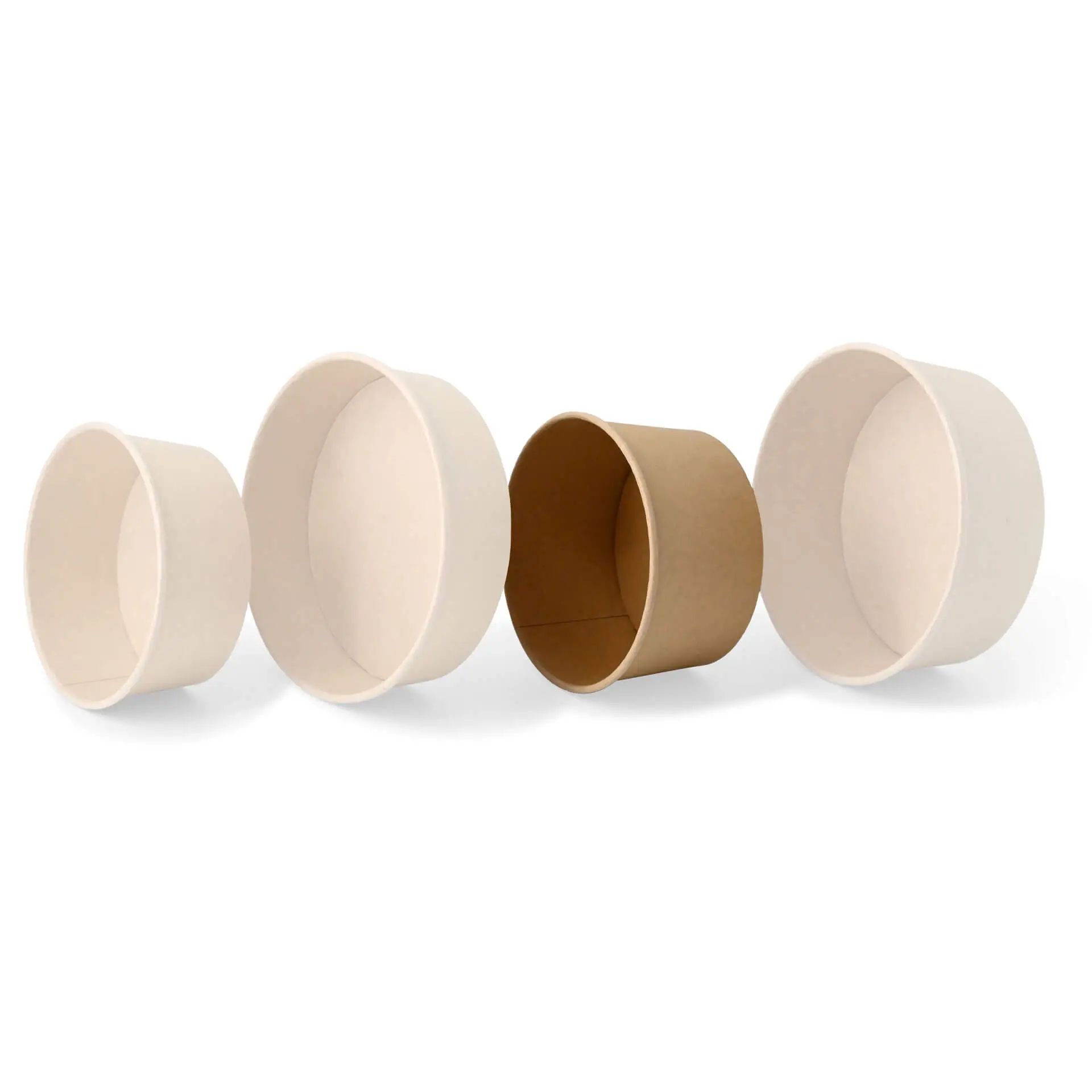 Premium-cardboard bowls 800 ml, Ø 150 mm, brown, round